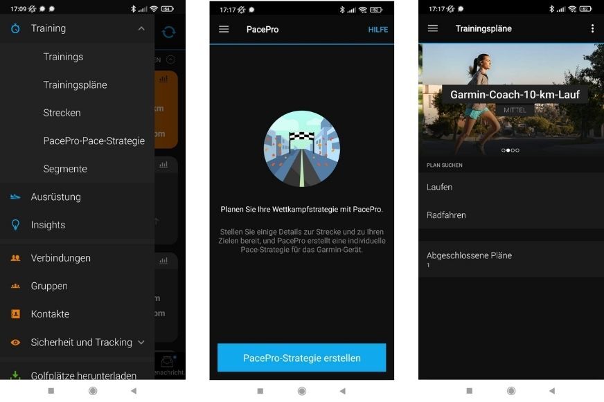 Erstelle Trainingspläne in der App.